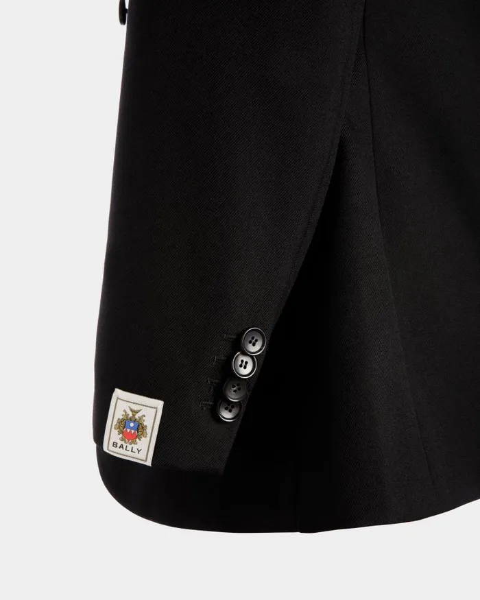 Women Bally Coats and Jackets Blazer In Black Wool Black Women Bally Coats and Jackets Blazer In Black Wool Black