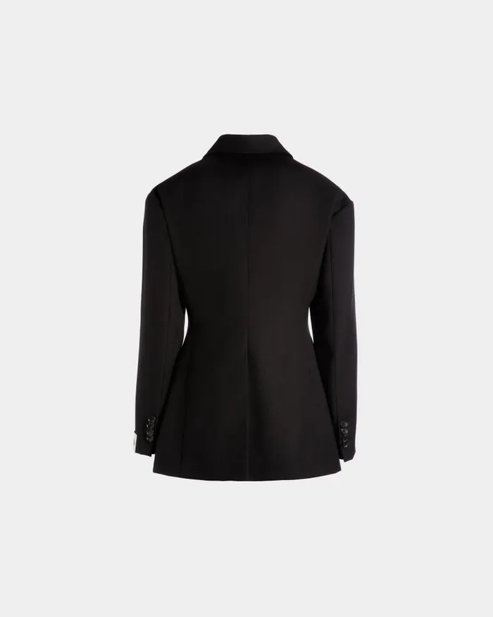 Women Bally Coats and Jackets Blazer In Black Wool Black Women Bally Coats and Jackets Blazer In Black Wool Black