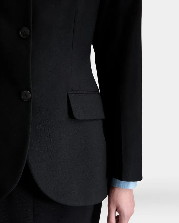Women Bally Coats and Jackets Blazer In Black Wool Black Women Bally Coats and Jackets Blazer In Black Wool Black
