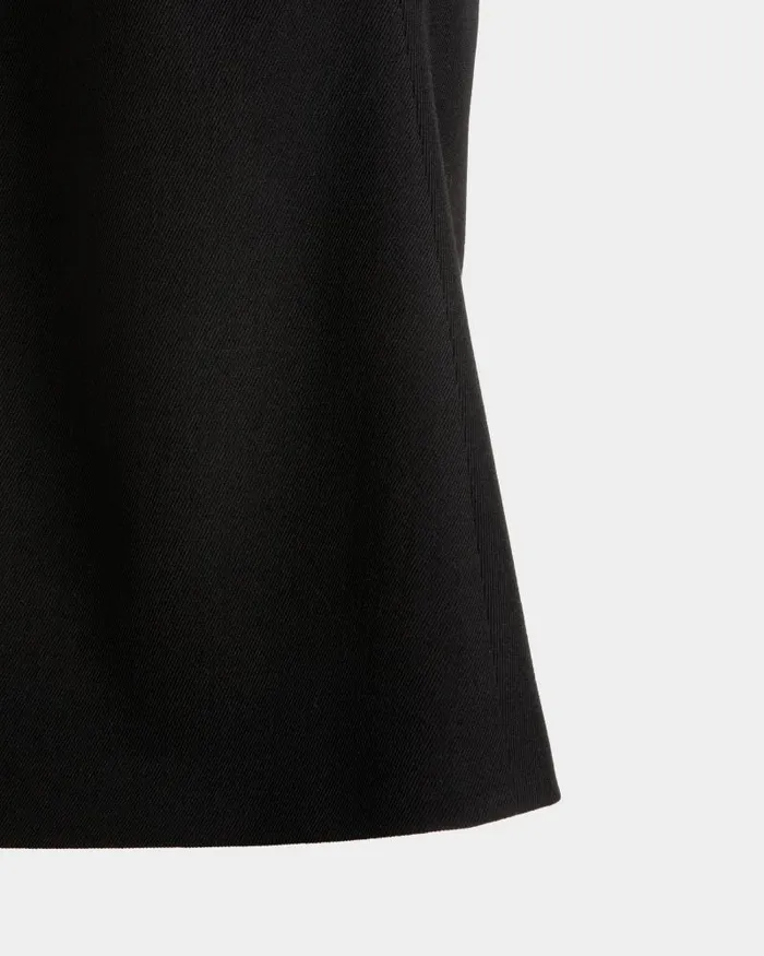 Women Bally Dresses and Skirts Midi Skirt In Black Wool Blend Black Women Bally Dresses and Skirts Midi Skirt In Black Wool Blend Black