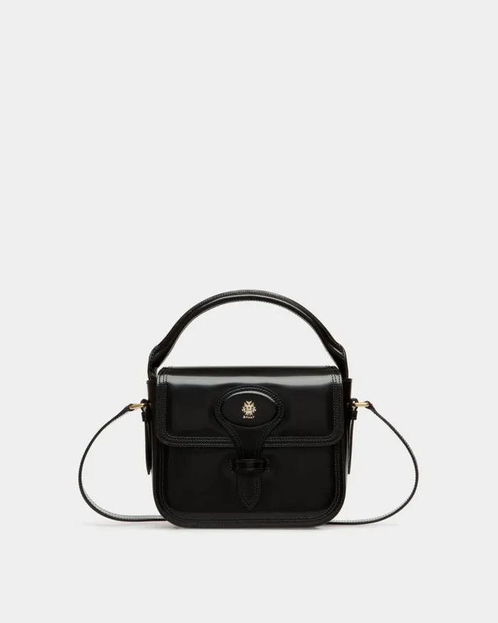 Women Bally Mini and Belt Bags Beckett Minibag In Black Brushed Leather Black