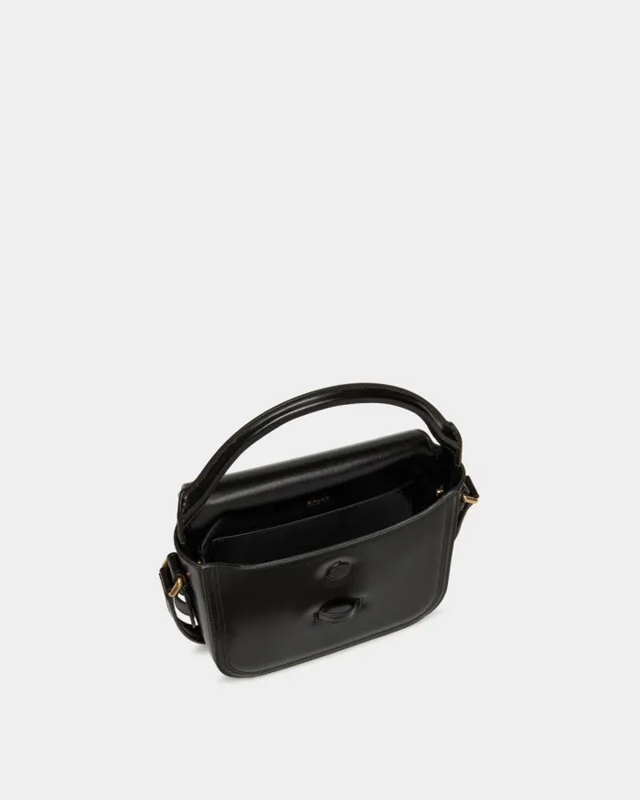Women Bally Mini and Belt Bags Beckett Minibag In Black Brushed Leather Black Women Bally Mini and Belt Bags Beckett Minibag In Black Brushed Leather Black