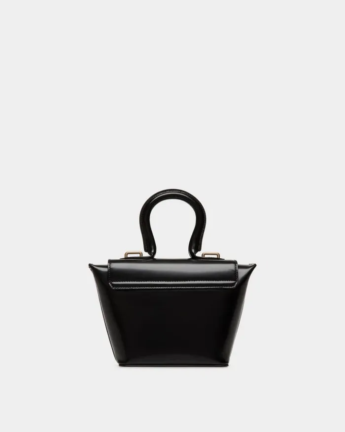 Women Bally Mini and Belt Bags Belle Minibag In Black Brushed Leather Black Women Bally Mini and Belt Bags Belle Minibag In Black Brushed Leather Black