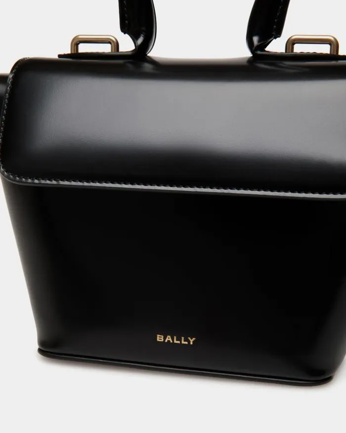 Women Bally Mini and Belt Bags Belle Minibag In Black Brushed Leather Black Women Bally Mini and Belt Bags Belle Minibag In Black Brushed Leather Black
