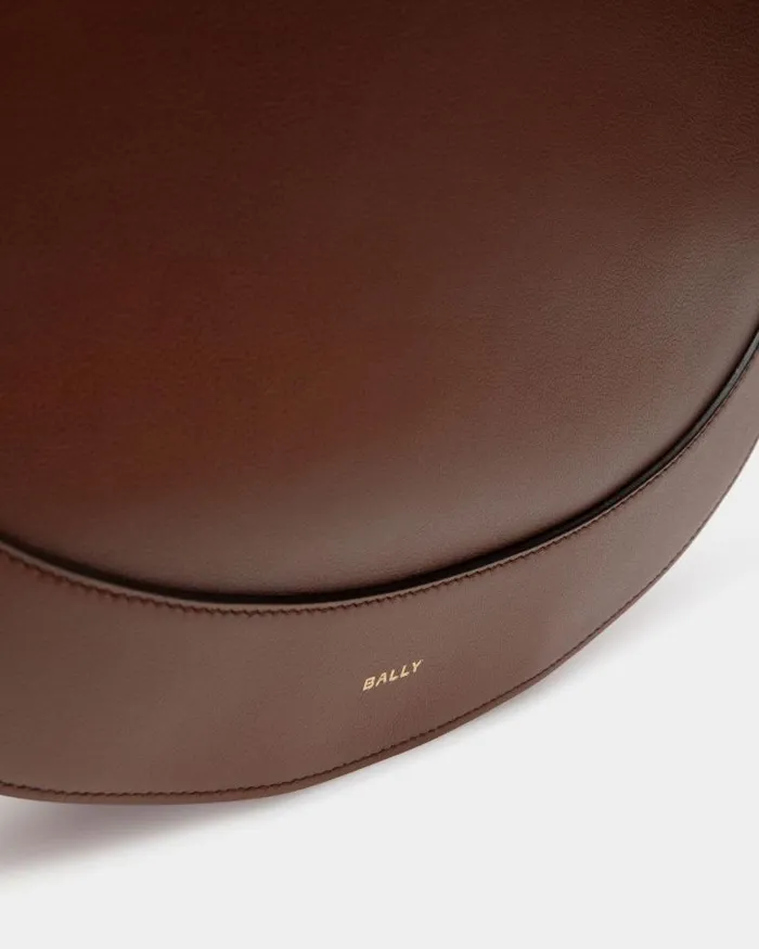 Women Bally Shoulder Bags Lune Hobo Bag In Brown Leather Brown Women Bally Shoulder Bags Lune Hobo Bag In Brown Leather Brown