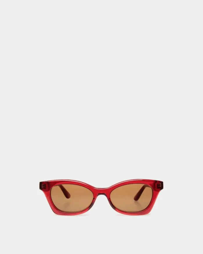 Women Bally Sunglasses Sue Sunglasses In Red Acetate Red