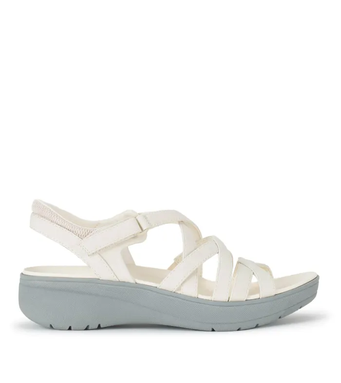 Women Baretraps Active Sandals Taci Wedge Sandal Cream