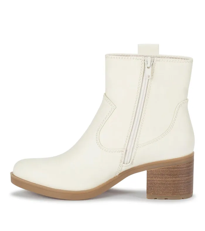 Women Baretraps Booties Covina Block Heel Bootie Cream