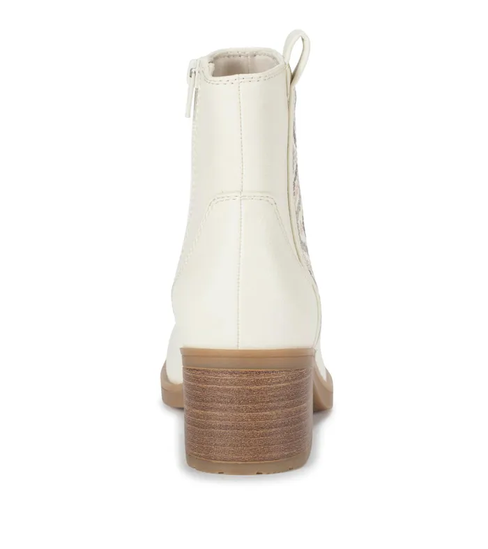 Women Baretraps Booties Covina Block Heel Bootie Cream