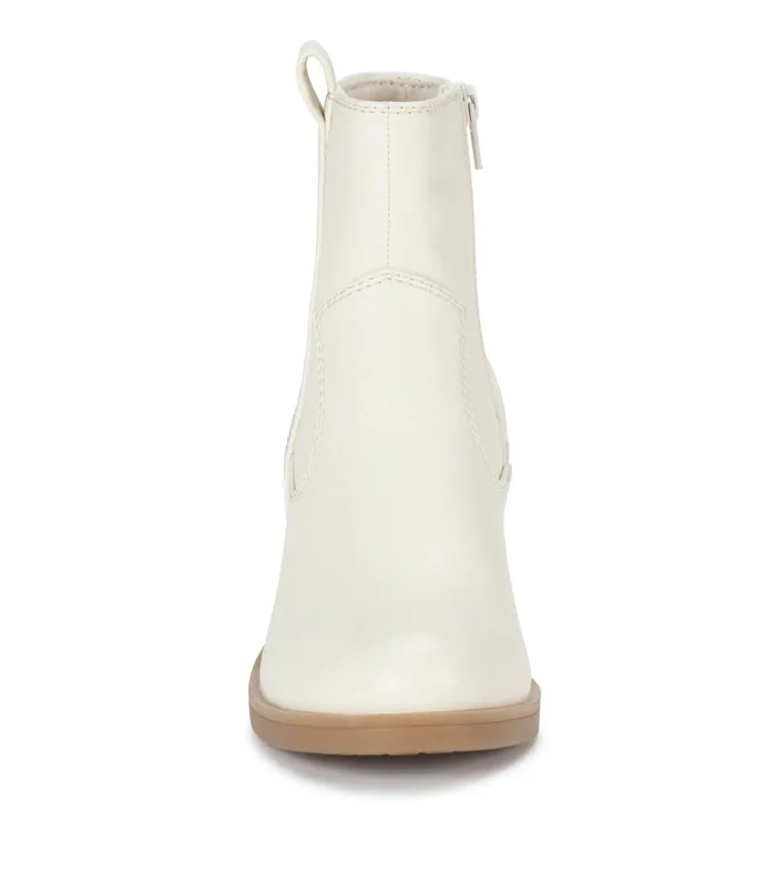 Women Baretraps Booties Covina Block Heel Bootie Cream