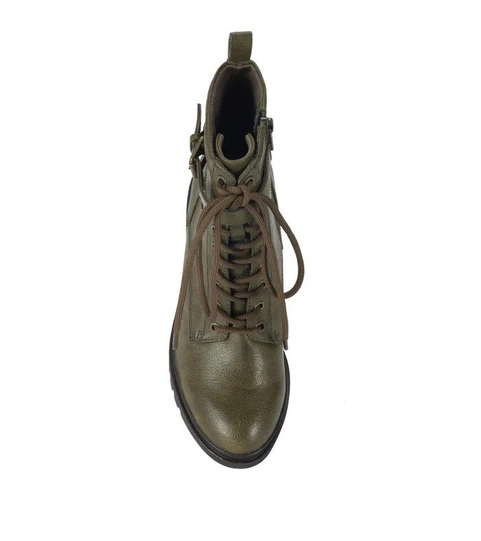Women Baretraps Booties Dani Lace Up Boot Dark Jade