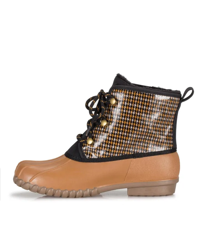 Women Baretraps Booties Fernanda Duck Boot Camel Multi