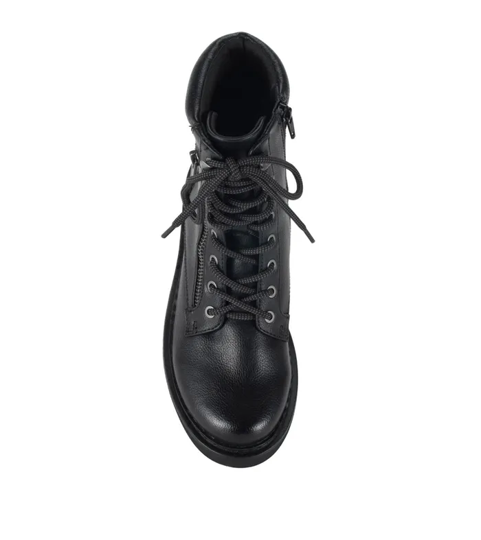 Women Baretraps Booties Holden Lace Up Bootie Black
