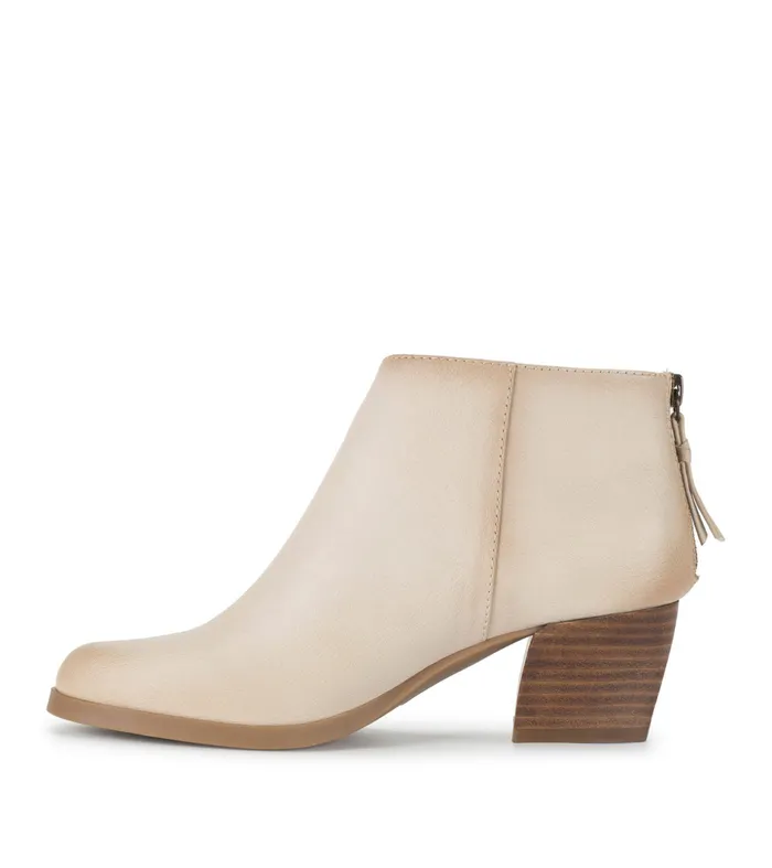 Women Baretraps Booties Lauryn Block Heel Ankle Bootie Milkyway