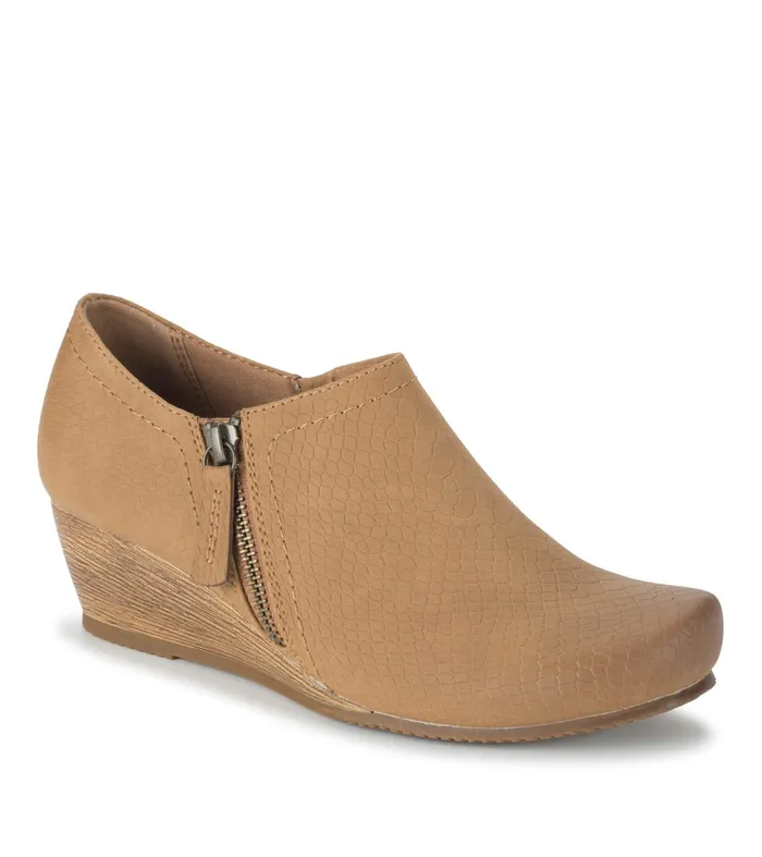 Women Baretraps Booties Louise Wedge Ankle Bootie Sandstone