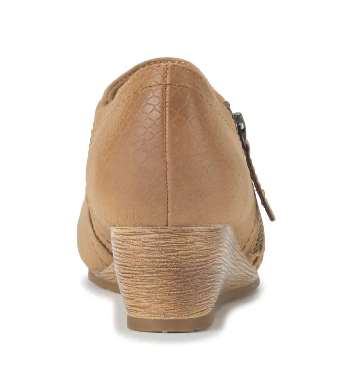 Women Baretraps Booties Louise Wedge Ankle Bootie Sandstone
