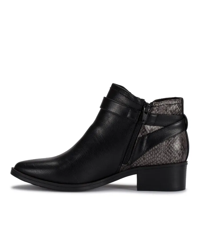 Women Baretraps Booties Maci Bootie Black Snake