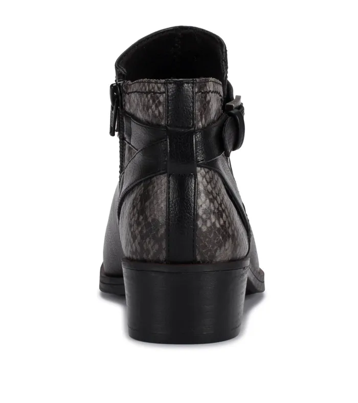 Women Baretraps Booties Maci Bootie Black Snake