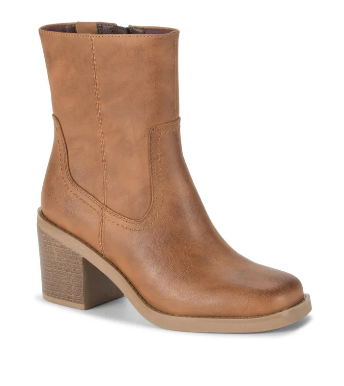 Women Baretraps Booties Mckenna Mid Calf Boot Cognac