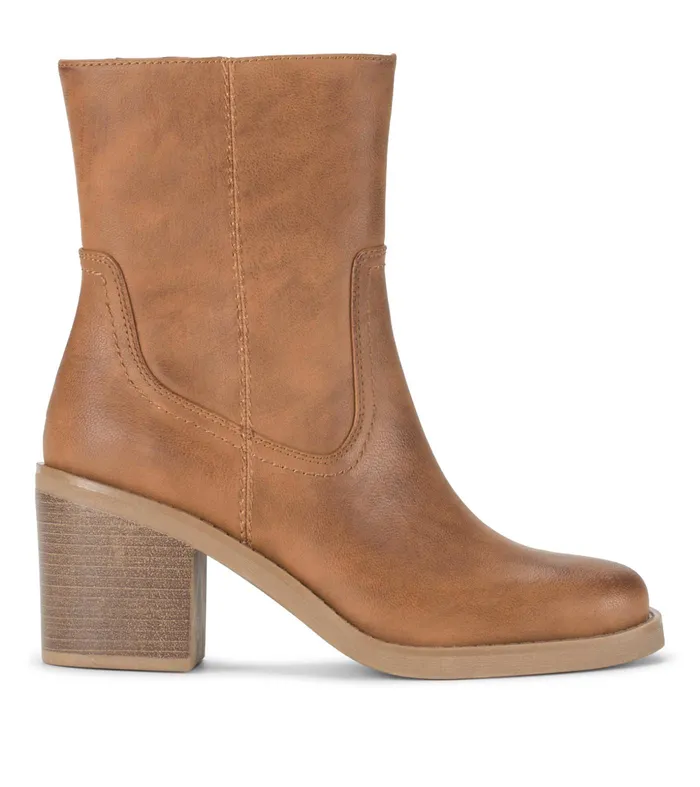 Women Baretraps Booties Mckenna Mid Calf Boot Cognac