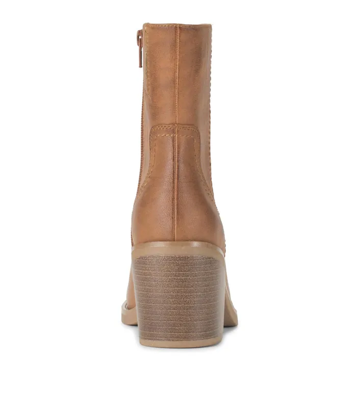 Women Baretraps Booties Mckenna Mid Calf Boot Cognac