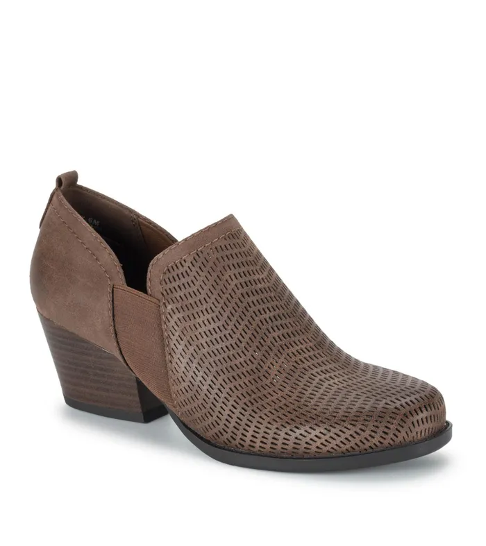 Women Baretraps Booties Ridgely Block Heel Bootie Dark Taupe
