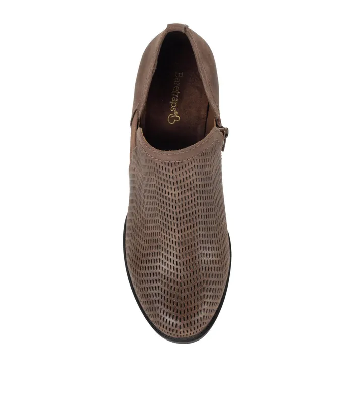 Women Baretraps Booties Ridgely Block Heel Bootie Dark Taupe