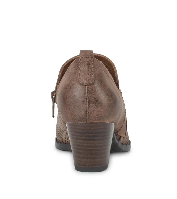 Women Baretraps Booties Ridgely Block Heel Bootie Dark Taupe
