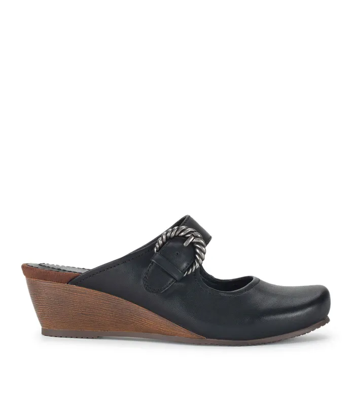 Women Baretraps Clogs and Mules Luna Mary Jane Mule Black