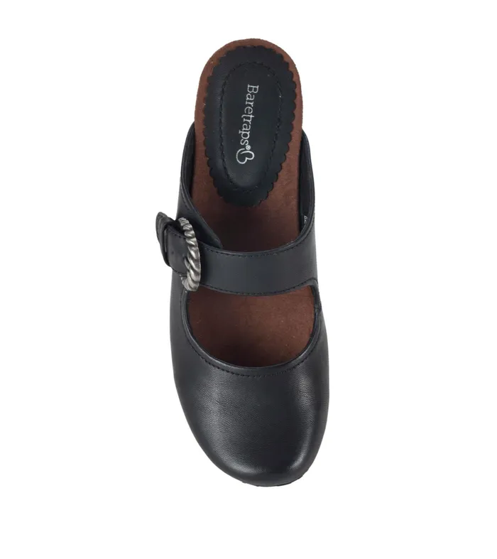 Women Baretraps Clogs and Mules Luna Mary Jane Mule Black