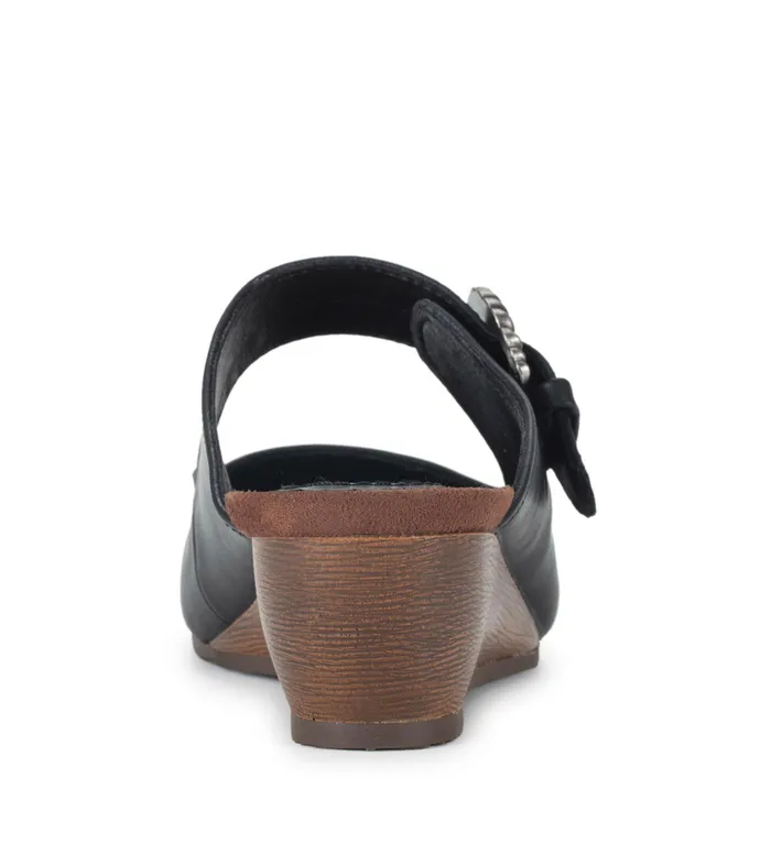 Women Baretraps Clogs and Mules Luna Mary Jane Mule Black