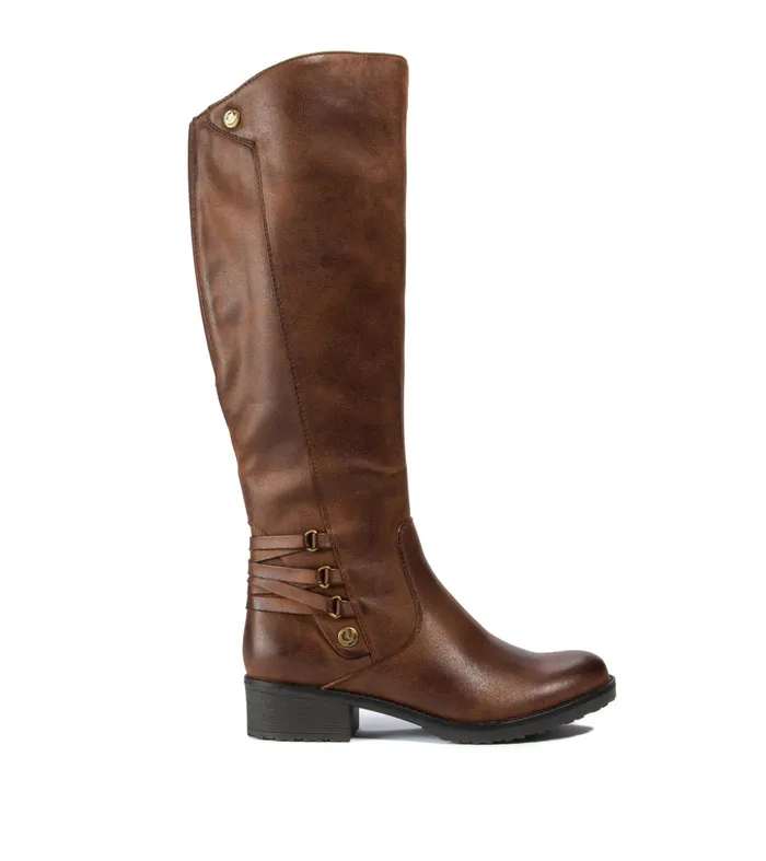 Women Baretraps Knee High Boots Ornella Tall Boot Brush Brown