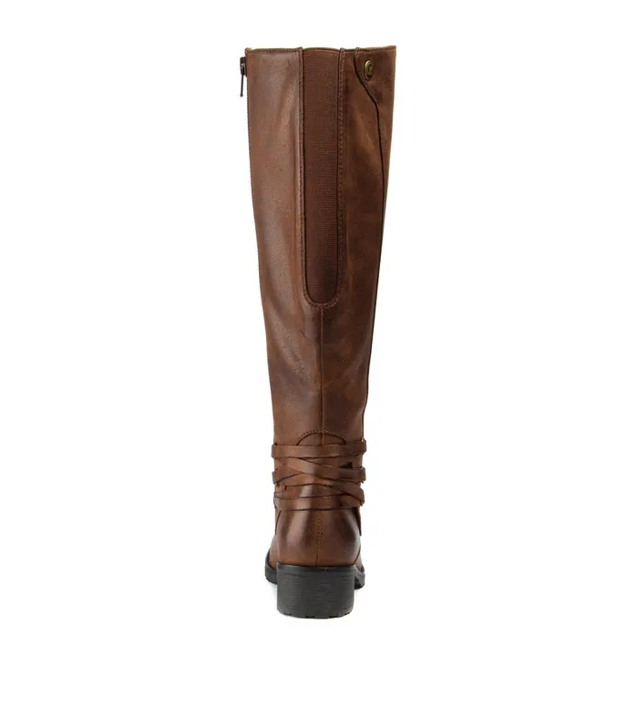 Women Baretraps Knee High Boots Ornella Tall Boot Brush Brown