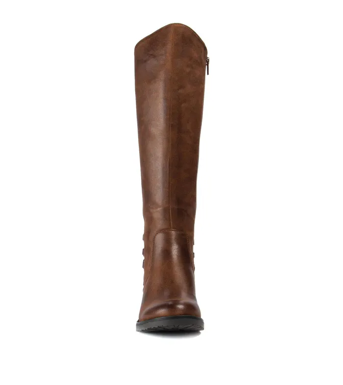 Women Baretraps Knee High Boots Ornella Tall Boot Brush Brown