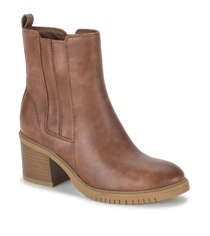 Women Baretraps Posture Plus Boots Feeney Block Heel Boot Brush Brown