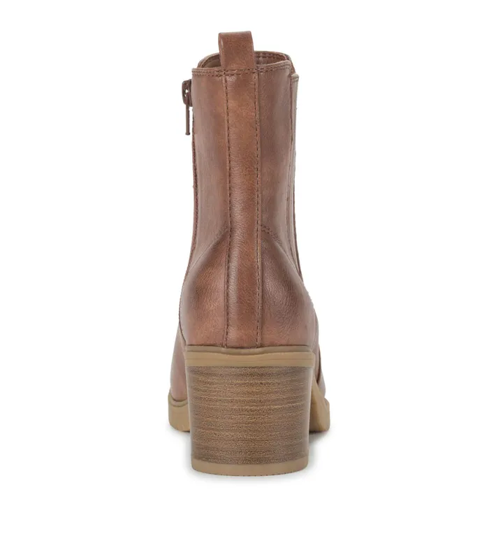 Women Baretraps Posture Plus Boots Feeney Block Heel Boot Brush Brown