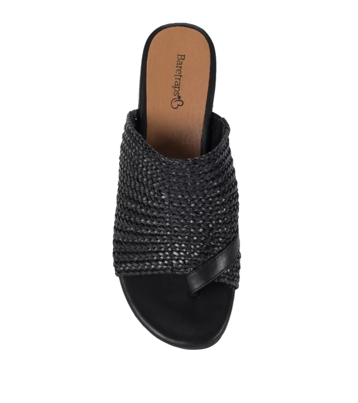 Women Baretraps Slides and Slip On Sandals Abey Wedge Slide Sandal Black