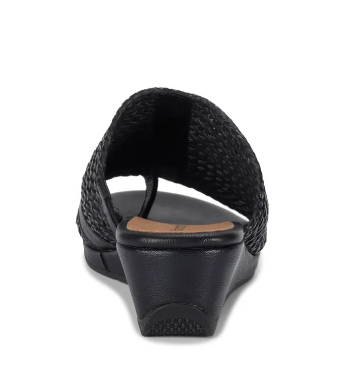 Women Baretraps Slides and Slip On Sandals Abey Wedge Slide Sandal Black