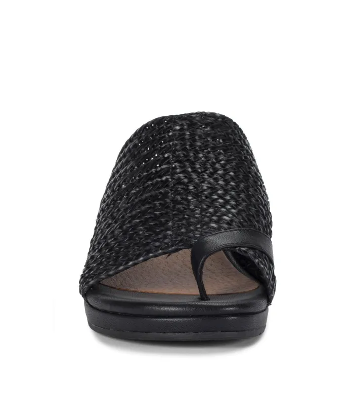 Women Baretraps Slides and Slip On Sandals Abey Wedge Slide Sandal Black