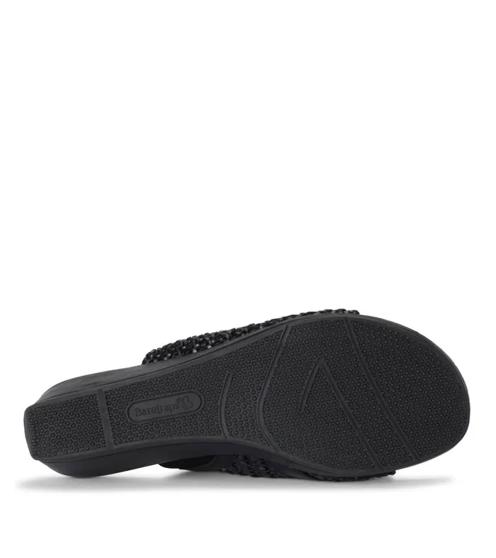 Women Baretraps Slides and Slip On Sandals Abey Wedge Slide Sandal Black