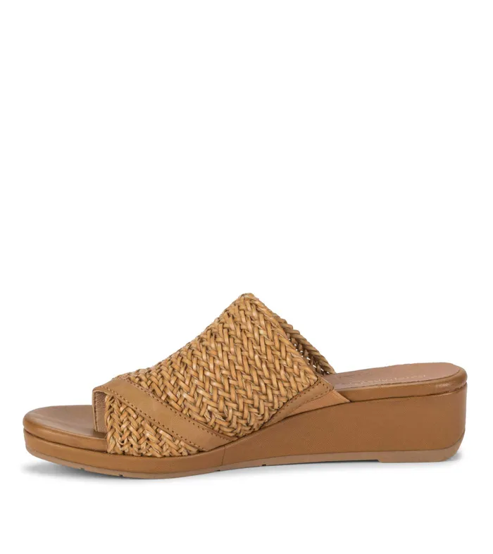 Women Baretraps Slides and Slip On Sandals Abey Wedge Slide Sandal Caramel