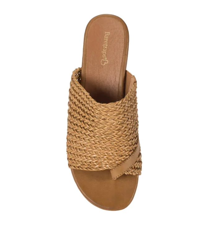 Women Baretraps Slides and Slip On Sandals Abey Wedge Slide Sandal Caramel