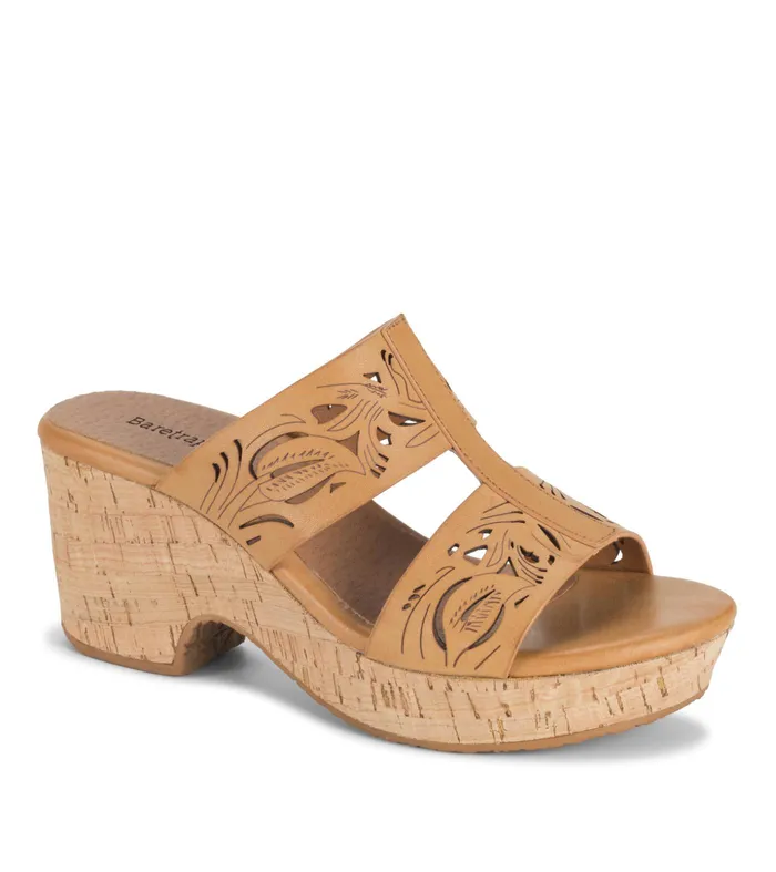 Women Baretraps Slides and Slip On Sandals Blenda Wedge Sandal Nude
