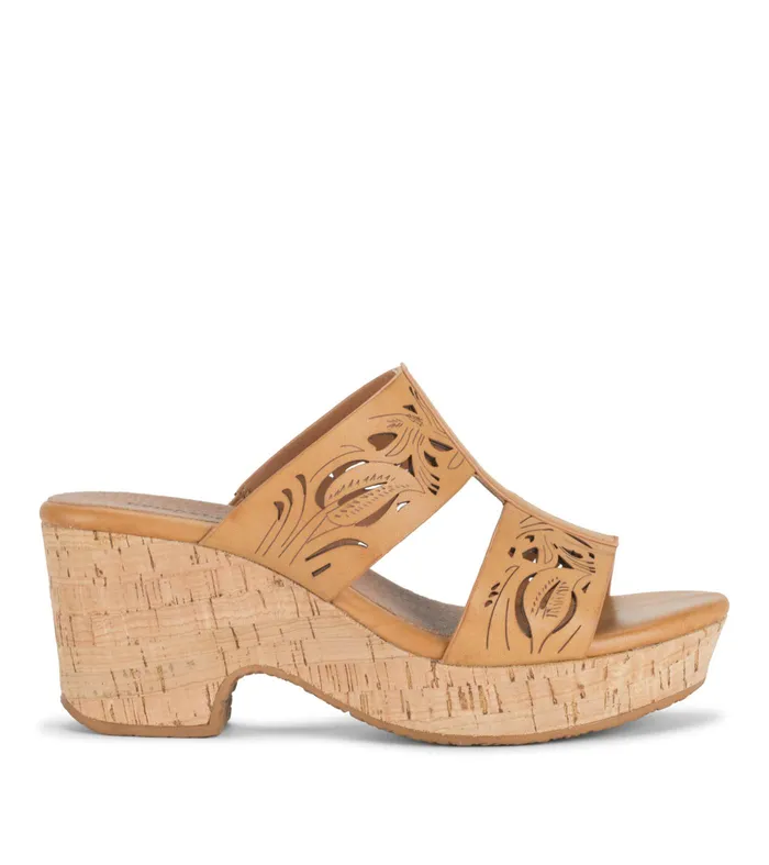 Women Baretraps Slides and Slip On Sandals Blenda Wedge Sandal Nude