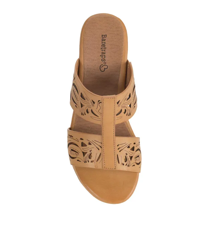 Women Baretraps Slides and Slip On Sandals Blenda Wedge Sandal Nude