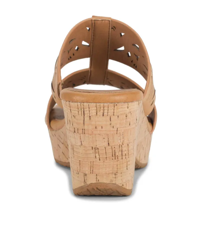 Women Baretraps Slides and Slip On Sandals Blenda Wedge Sandal Nude
