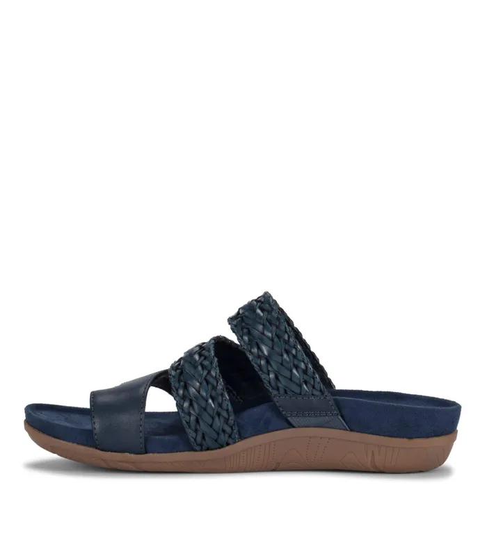 Women Baretraps Slides and Slip On Sandals Jonelle Slide Sandal Navy Blue