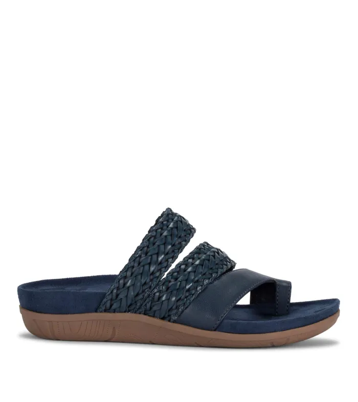 Women Baretraps Slides and Slip On Sandals Jonelle Slide Sandal Navy Blue