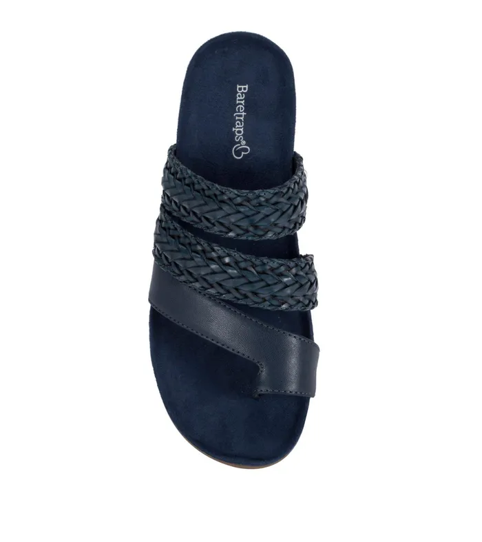 Women Baretraps Slides and Slip On Sandals Jonelle Slide Sandal Navy Blue