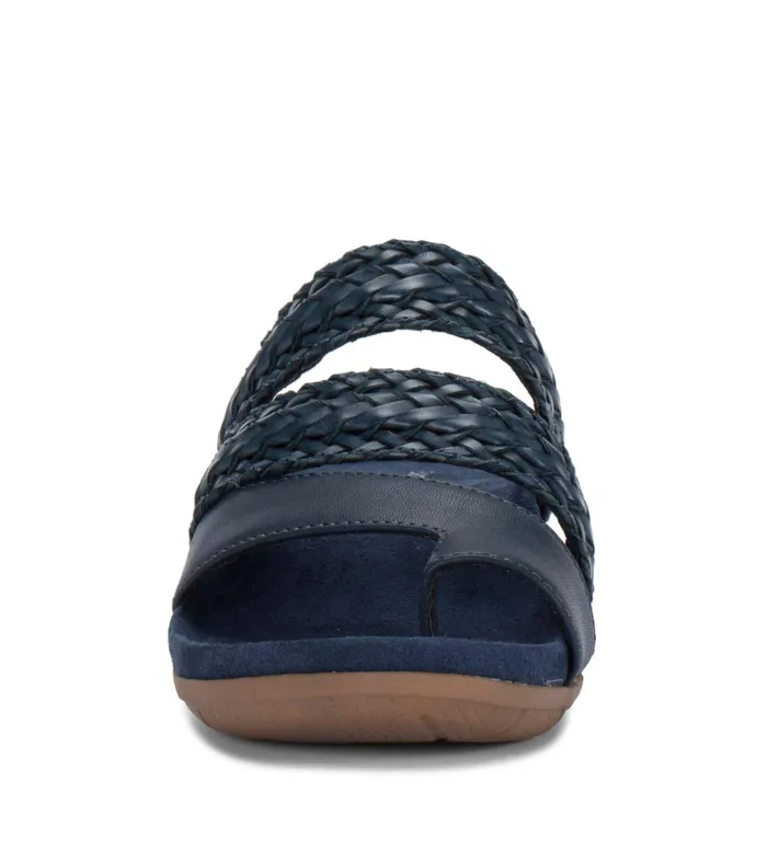 Women Baretraps Slides and Slip On Sandals Jonelle Slide Sandal Navy Blue